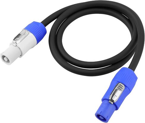 2 Pack Stage Light PowerCON Cable, 3 Pin 16AWG AC PowerCon Connector Cord Input to Output, 20A Power Extension Cord for Outdoor Stage Lighting Series - 1M / 3FT (2PC) in Saudi Arabia