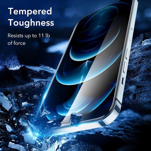 ESR 3 Pack for iPhone 12 Pro Max Screen Protector, Align Frame in Saudi Arabia