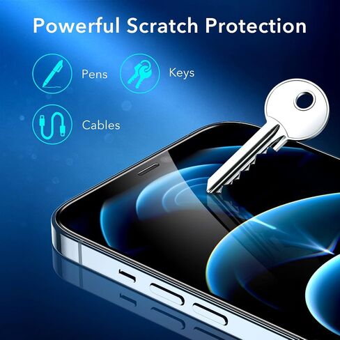 ESR 3 Pack for iPhone 12 Pro Max Screen Protector, Align Frame in Saudi Arabia