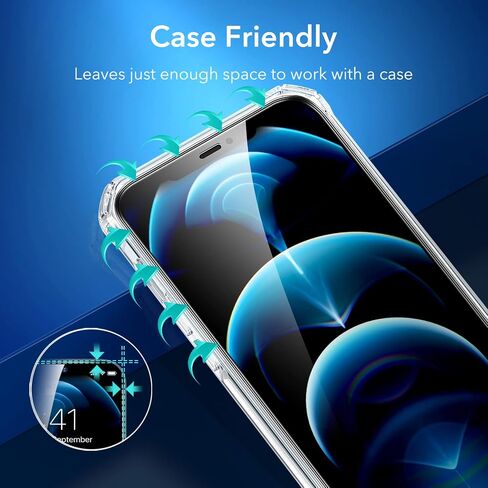 ESR 3 Pack for iPhone 12 Pro Max Screen Protector, Align Frame in Saudi Arabia