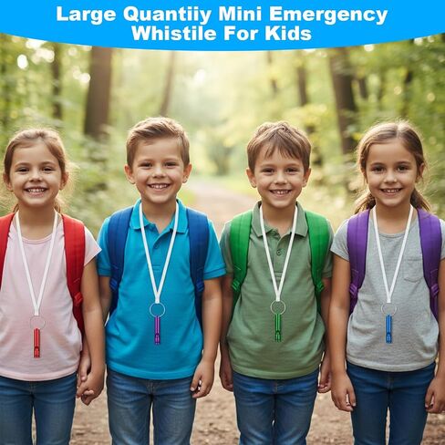 150 Pcs Emergency Whistles with Keychains Extra Loud Survival Safety Whistle Bulk Aluminum Alloy Waterproof for Outdoor Sports Referee Lifesaving Training in Saudi Arabia