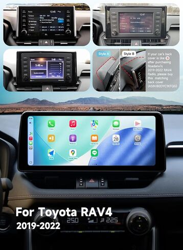 Roadanvi 12.3" Head Unit for Toyota RAV4 2019-2022 Carplay Android Auto in Kuwait