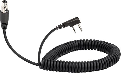 ArrowMax CABLE-AHDH00-K2 5-Pin Racing Headset Cable for Pit Crews Compatible with BaoFeng BTECH UV-5R UV-5RA UV-5R3 BF-F8HP UV-82HP Kenwood 2-PIN 2 Pin Radios NX-1200 NX-1300 NX-P1200 NX-P1300 NX-3220 in Kuwait