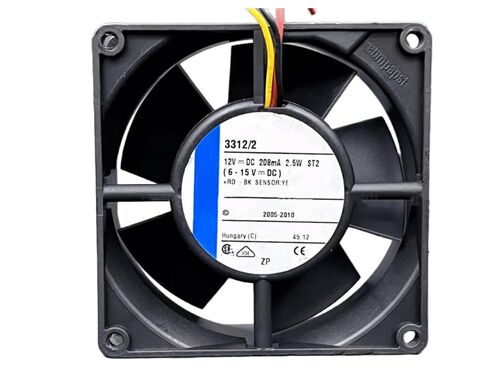 12V 3312/2 208mA 2.5W 9232 مروحة تبريد 2 سلك in Kuwait