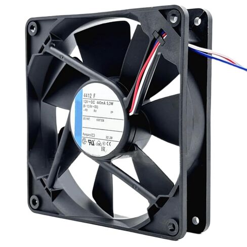 12V 4412F 440mA 5.3W 12025 مروحة تبريد 3 أسلاك in Kuwait