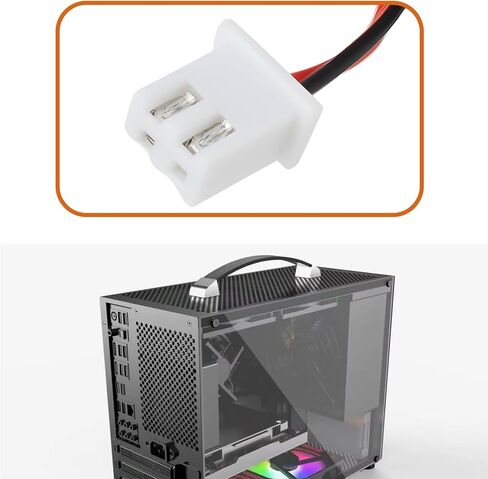 2 Pack Dual Ball Bearing Fan 2 Pin 5V 0.24A EC3010HH05B 30x30x10mm Compatible with PC Case in Kuwait