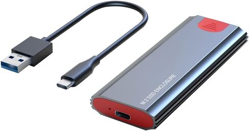 M2 SSD Case M.2 to USB 3.1 Gen 2 10Gbps NVMe SSD Enclosure for NVMe PCIE M Key/ (B+M) Key SSD Hard Disk, M2 SSD Case AC, 500319908A2 in Saudi Arabia