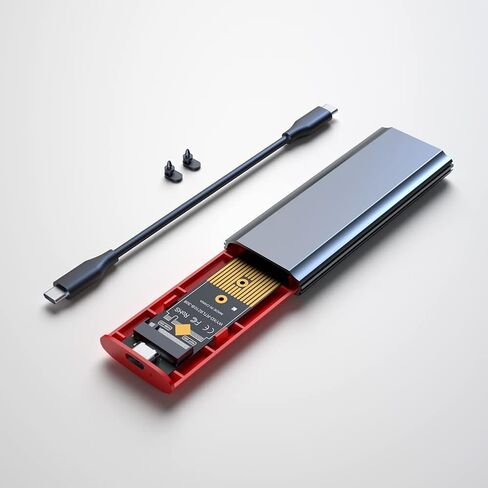 M2 SSD Case M.2 to USB 3.1 Gen 2 10Gbps NVMe SSD Enclosure for NVMe PCIE M Key/ (B+M) Key SSD Hard Disk, M2 SSD Case AC, 500319908A2 in Saudi Arabia