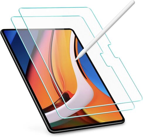 عبوتان من واقي الشاشة الزجاجي المقوى لجهاز iPad Air 13 بوصة 2026/2025/2024 [8/7/6th Gen، M4/M3/M2]، iPad Pro 13 بوصة 2025/2024 [8/7th Gen، M5/M4]، طبقة حساسة للغاية 9H، عالية الشفافية in Kuwait