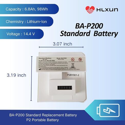 BA-P200 Battery Replacement Model ba p200 Portable P2 Standard lithuim ion Battery 14.4V in Kuwait