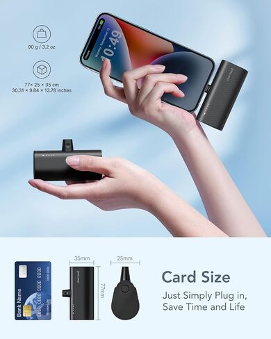 charmast Mini Portable Charger for iPhone 14 & Earlier, 5000mAh Power Bank in Kuwait