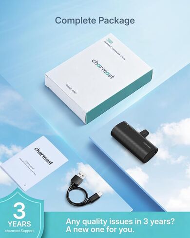 charmast Mini Portable Charger for iPhone 14 & Earlier, 5000mAh Power Bank in Kuwait