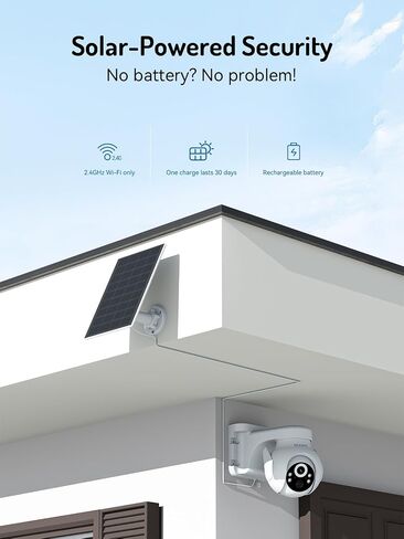 blurams 2K Security Cameras Wireless Outdoor Solar, 360° PTZ Outdoor Camera Wireless with Human Auto Tracking, IR/Color Night Vision, 2.4GHz Only in Kuwait