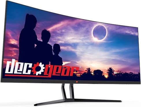 Deco Gear 49 Inch Curved Monitor, 5K2K Ultrawide WDQHD Screen 5120×1440, R1500, HDR400, 120Hz, 32:9 VA Panel, USB-C 65W PD, Adaptive Sync, PBP/PIP, KVM Switch, Built-in Speakers & Ergonomic Stand in Saudi Arabia