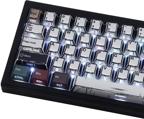 JOMKIZ PBT Keycaps,152 Keys Dye Sublimation Cherry Profile Keycaps Set for Cherry MX Switches ASIN/ISO Layout Mechanical Keyboards in Saudi Arabia