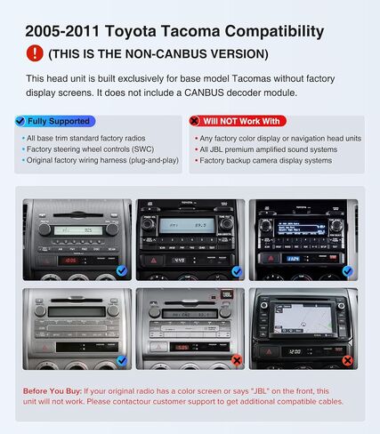 AINAVI Car Stereo Radio Dash Kit Replacement for Toyota Tacoma 2005-2011 in Saudi Arabia