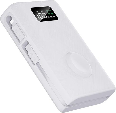 pzoz 20000mAh Portable Charger with Apple Watch Charger, 45W PD Power Bank in Kuwait
