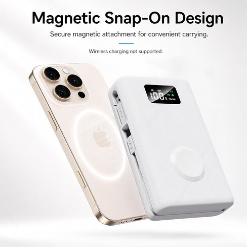 pzoz 20000mAh Portable Charger with Apple Watch Charger, 45W PD Power Bank in Kuwait