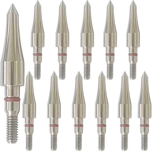 Broadhead Arrow Points,Stainless Steel Bullet Tip, Screw-in, 100/125/150/200 Grain, 5/16 Inch, for Recurve Bow, Compound Bow, Crossbow in Saudi Arabia