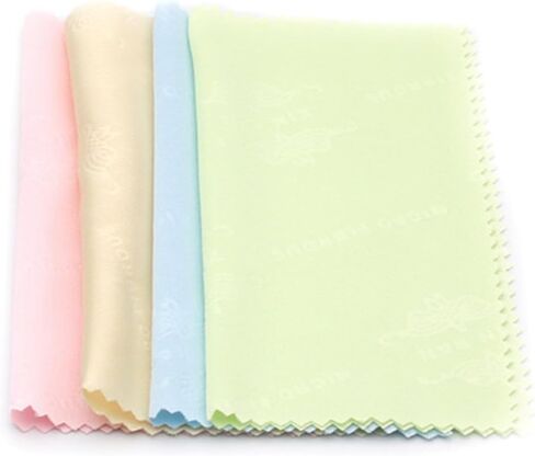 PRETYZOOM Microfiber Cleaning Cloths 13x13cm for Jewelry and Camera Lens in Kuwait