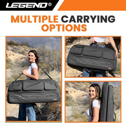 Legend Gamma Compound Bow Case - Premium Archery Bow Cases with Backpack & Shoulder Straps, Soft Bow Case for Archery Accessories & Gear, Lightweight Travel Bow Bag with Multiple Storage Pockets in Kuwait