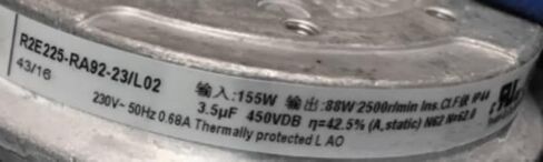 for R2E225-RA92-23/L02 230V 0.68A 155W 2500RPM Cooling Fan in Kuwait
