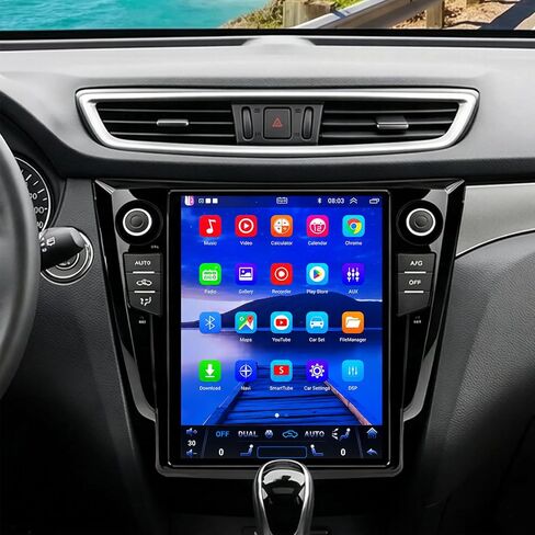 PHEZEN 12.1 inch Touchscreen Car Radio Fit for Nissan Rogue 2014-2019, Android 15 8Core Radio with Carplay & Android Auto in-Dash Navigation BT Mirror Link WiFi Backup Camera 4+64G in Kuwait