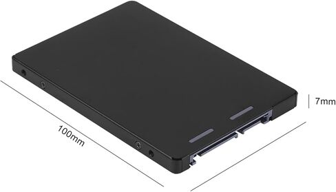 MSATA to III Converter Adapter, Durable Aluminium Enclosure Case, Convert Mini Hard Drive for PC, Stable & Longlasting Design in Saudi Arabia