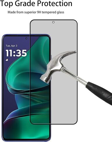 [2-2 Pack Privacy Screen Protector Designed For Motorola Moto G (2025) Anti Spy Private Tempered Glass Film 2-Pack Camera Lens Protector Film 2-Pack in Saudi Arabia