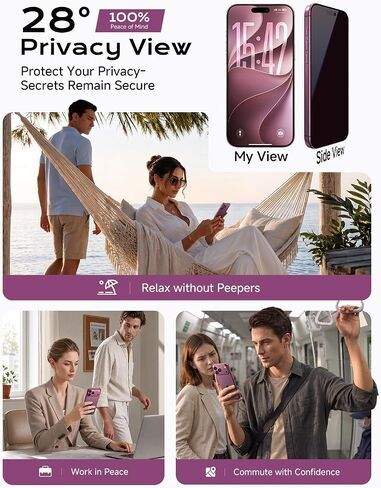 MAGIC JOHN Privacy for iPhone 18 Pro Max Anti-Reflective Screen Protector in Kuwait