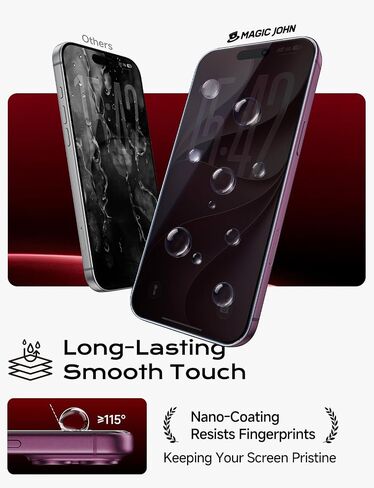 MAGIC JOHN Privacy for iPhone 18 Pro Max Anti-Reflective Screen Protector in Kuwait