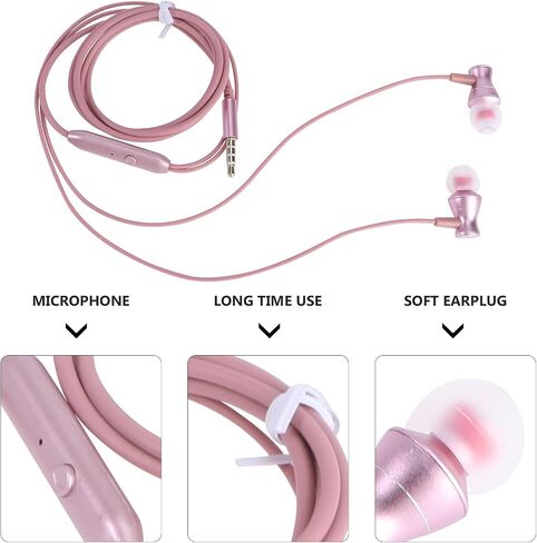 NUOBESTY Stereo Earphone Sweatproof Headset with Mic, 3.5mm Jack in Kuwait