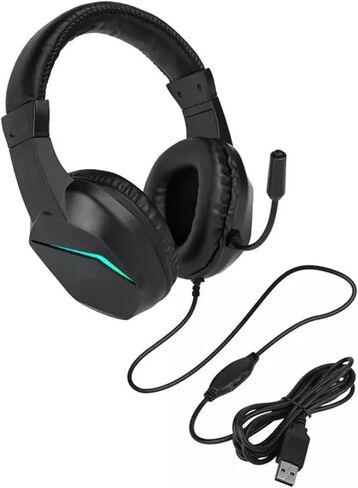 Fabater USB Wired Gaming Headset with LED Light, NoiseCancelling Mic in Kuwait