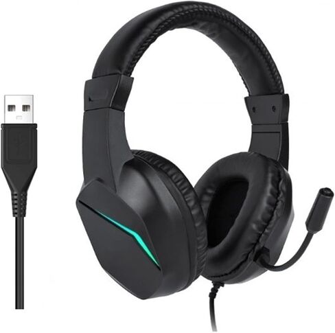 Fabater USB Wired Gaming Headset with LED Light, NoiseCancelling Mic in Kuwait