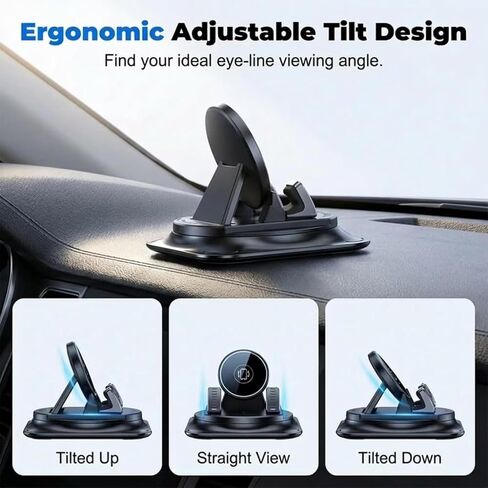 Phone Holder Car - 360°Adjustable Dashboard Mount, Non-Slip Car Phone Holder Compatible for All Smartphone, Universal Car Phone Mount (1 Pack) in Saudi Arabia