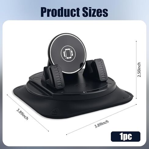 Phone Holder Car - 360°Adjustable Dashboard Mount, Non-Slip Car Phone Holder Compatible for All Smartphone, Universal Car Phone Mount (1 Pack) in Saudi Arabia