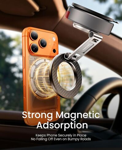 Rocoren Vacuum‑Gel Magnetic Car Phone Holder Mount for Dash & Windshield in Saudi Arabia