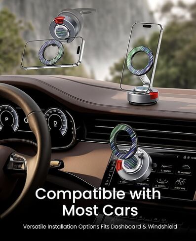 Rocoren Vacuum‑Gel Magnetic Car Phone Holder Mount for Dash & Windshield in Saudi Arabia