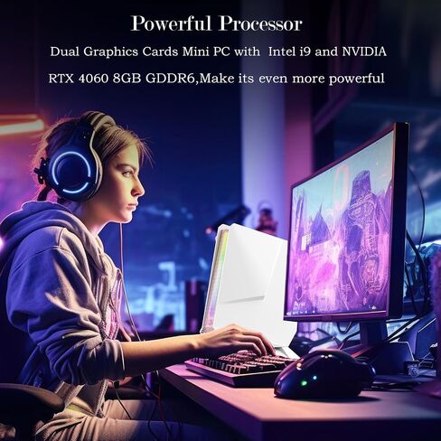 Mini Gaming PC, 13Th Core i9-13900HK丨GeForce RTX 4060 8G, 32GB DDR5 1TB SSD in Kuwait