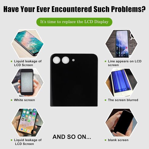 LCD Digital Display Replacement Compatible with Galaxy Z Flip5 LCD Secondary Screen Digitizer Assembly with Repair Tools in Saudi Arabia
