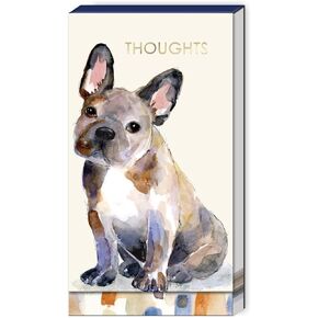 Punch Studio Watercolor Pets Australian Shepherd, Tall Notepad, 75 Sheets (59237)