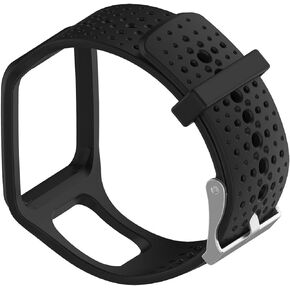 MOTONG TomTom سوار بديل من السيليكون لساعة TomTom Multi-Sport GPS، TomTom Multi-Sport + HRM، TomTom Multi-Sport Cardio Watch والمزيد