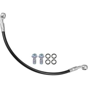 X AUTOHAUX Brake Hose Motorcycle Hydraulic Brake Line Oil Hose Pipe Fitting for ATV Motorcycle Motocross Racing Bike 30cm Black 1 Set