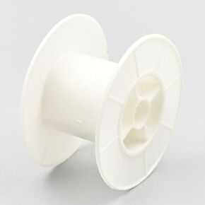 10 Pcs - Empty Bobbin Round Hard Plastic Wire SPOOLS END Clear 4 Ribbon Lace Line 78mm(3") x47mm(1.85")