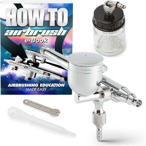 PointZero Dual-Action 7cc/22cc Side-Feed Airbrush Set - .3mm Nozzle