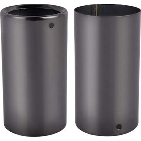 Exhaust Muffler Tail Pipe Tips Pair Compatible with 2005-2012 BMW 325i 328i, Black