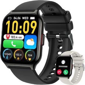 Smart Watch for Men Women Fitness: Running Smart Watches for Men Digital Mens Watches Make/Answer Call Waterproof Smartwatch Android Phones iPhone Samsung Compatible Heart Rate Monitor Step Tracker