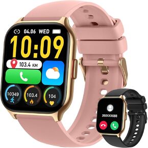 Smart Watch for Men Women Fitness: Running Smart Watches for Men Digital Mens Watches Make/Answer Call Waterproof Smartwatch Android Phones iPhone Samsung Compatible Heart Rate Monitor Step Tracker