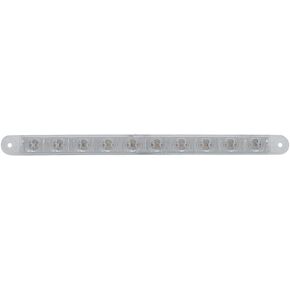 United Pacific 10 LED 9" Turn Signal Light Bar - Amber LED/Clear Lens, 38944