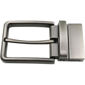 35mm Metal Rectangular Belt Buckle Replacement Reversible Swivel Belt Buckle Antique Leather Belt Strap Buckles